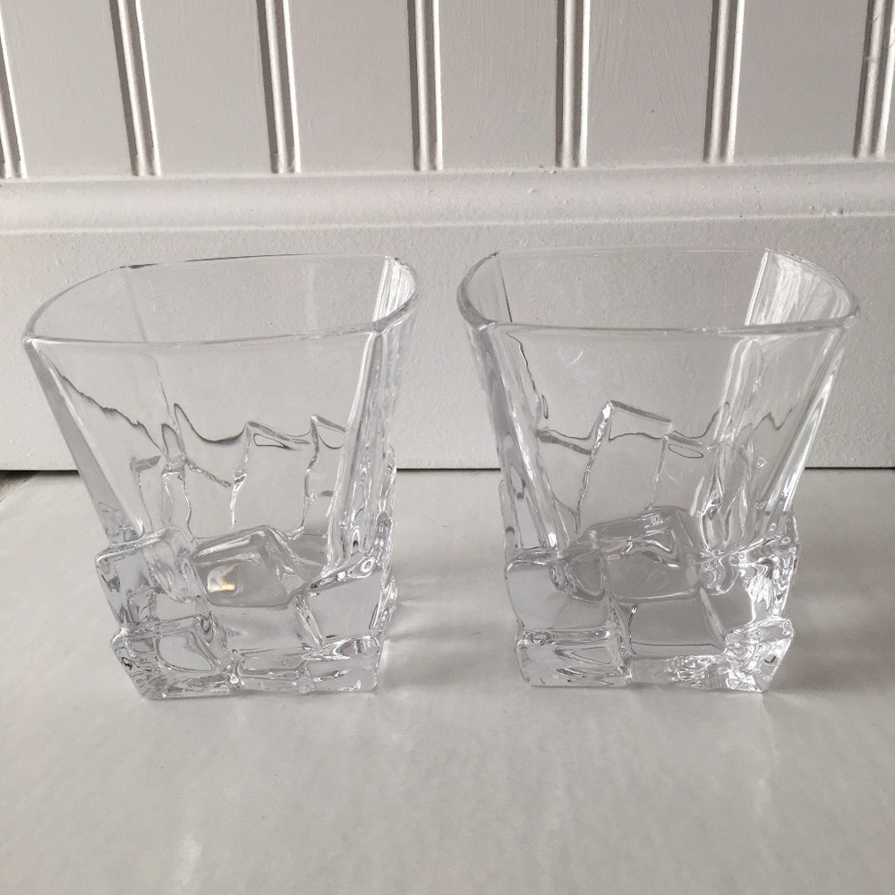 Set of 2 Whiskey Glasses Bourbon/Scotch Tumblers